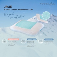 Hooga Arctic JRUE Ice Gel Classic Memory Foam Pillow | Neck Support | Cooling Pillow | Anti Dust Mit