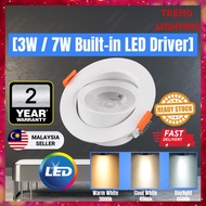 3W 7W LED Eyeball Spotlight Ceiling Light Led Downlight Spot Light Led Ceiling Light Lampu Sportligh