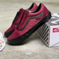 Vans Old Skool Skate x Breana Geering Port Black Burgundy