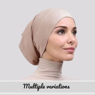 Inner Syria / Scarf Anak Tudung / Skaf Lubang Skaf Kepala Petak 100%Cotton
