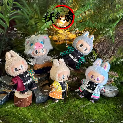 Demon Slayer Blade Labubu Clothes 17cm Baby Clothes Labubu Sitting Party Baby Clothes Tanjiro Kamado