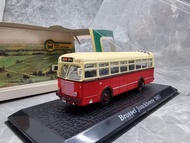 1/76 BROSSEL 1957 Bus Bus Alloy Car Model Transparent Box Cracks