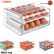 SHENAR META Egg Storage/ Egg Storage Box Egg Storage Box 2-Tier Egg Box/ Refrigerator Egg Rack Plast