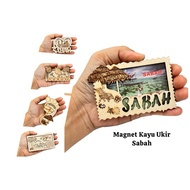 Refrigerator Magnet Kayu ukir Sabah Fridge souvenir Malaysia