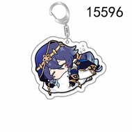 Keychain, Standee Model Game Genshin Impact Scaramouche Wanderer Nahida Study and Work Desk Decorati