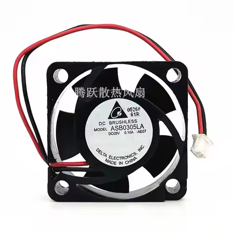 Delta Electronics ASB0305LA DC 5V 0.10A 30x30x10mm 2-Wire Cooling Fan