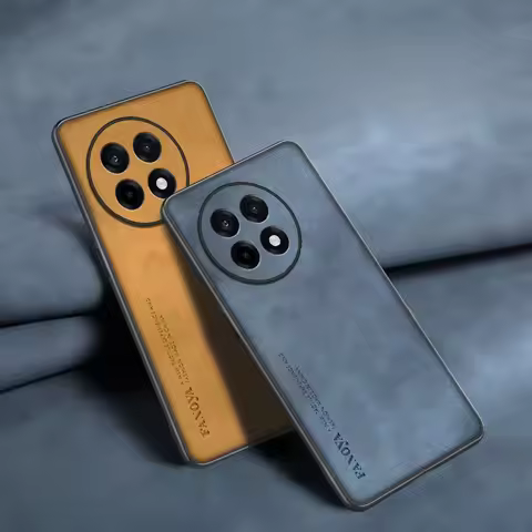 1+13R Luxury Skinsheep Leather Matte Case for Oneplus 13R 13 12R Back Cover for One Plus ACE 5 Pro A