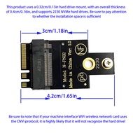 【A6L】【Au】M.2 A+E To NVME SSDs Adapters M.2 WIFI Interfaces A+E To M PCIE4.0 Risers Card With Bracket