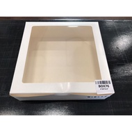 Kuih Lapis Window Box Cake Box Carton Box Packaging Box Gift Box Paper Boxes Kotak Kuih Talam 8"x8"x