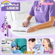 JUNE1 Nurse Pen Pack, Portable Keychain Nurse Badge Set, Retractable Lanyard Nurse Badge Clip