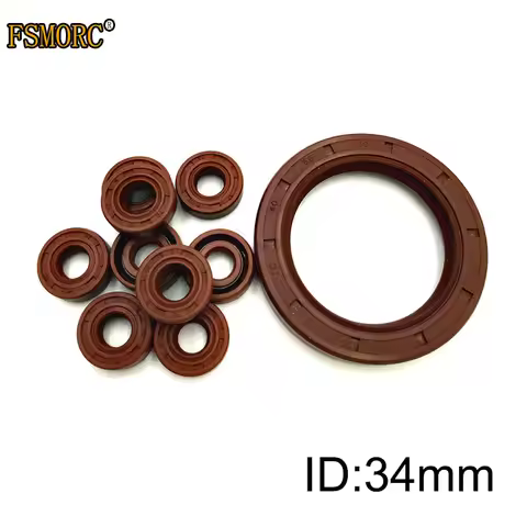 Brown color TC-34*47*48*50*52*62*72*7/8/9/10/12 FKM Shaft Oil Seal FPM Covered Double Lip With Garte