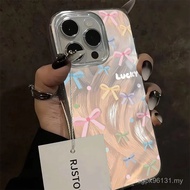 现货 Mobile phone shell 手机壳 适用于7PLUS手机壳情侣个性15PLUS高级感14PLUS好运彩色蝴蝶11.7