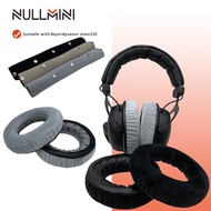 NullMini Replacement Velvet Earpads Upgrade Headband for Beyerdynamic MMX300 Headphones Black Gray E