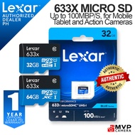 LEXAR High-Performance 633x micro SD 32GB 64GB Storage Mobile Action Camera LMS0633032G LMS0633064G