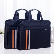 Portable Briefcase Business Canvas File Bag Zipper Office Men Women logo File Bag Conference Bag XRL