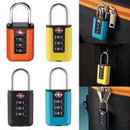 ล็อครหัสสำหรับกระเป๋าเดินทาง TSA กระเป๋าทีเอสเอมีสีสันล็อค TSA ได้รับการอนุมัติล็อกรหัสผ่านกระเป๋าที่มีการเปลี่ยนแปลงกุญแจคล้องกระเป๋าสีตัดกัน