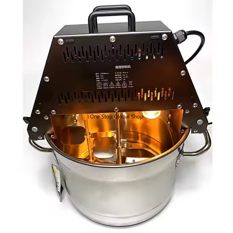 Food Stirrer Pot 10L Stir-fry Machine Food Jam Sauce Mixing Wok 220V Automatic Stir Fry Machine K302