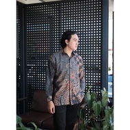 KEMEJA Hardi Batik Dobby - AMARTA | Men's Long Sleeve Dobby Batik Shirt