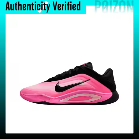 Nike A'One Slip Resistant Abrasion Resistant Low top Basketball Shoes Women's Pink Black FZ8606-001