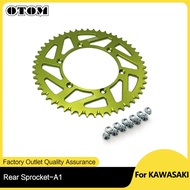 OTOM 52T Motorcycle Rear Sprocket 520 Chains Drive Plate With Mount Bolts For KAWASAKI KX250F KX450F