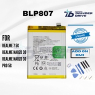 Thunder Drive Battery Compatible For Relme 7 5G BLP807