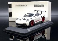 【M.A.S.H】現貨特價  Minichamps 1/43 Porsche 992 GT3 RS 2023 白/紅
