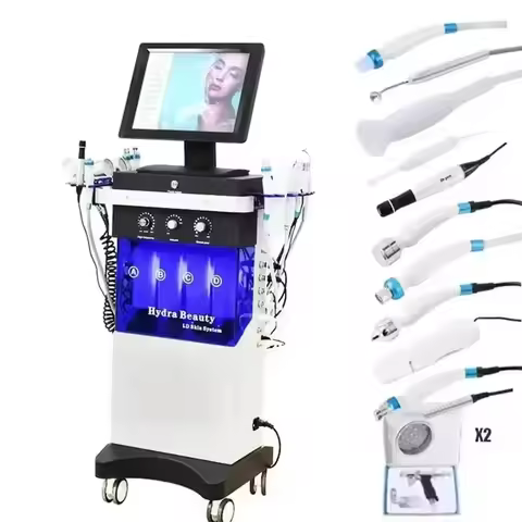 Hot Selling Oxygen Jet Super Bubble 14 In 1 Water Jet Peel Vacuum Blackhead Remover Oxygen Skin Aqua