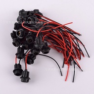 Manufacturer Supply Car Bulb T10 Bulb Socket Instrument Bulb Socket Black T10 Large Ready Stock