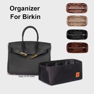กระเป๋าจัดระเบียบกระเป๋าสอดผ้าซาตินสำหรับผู้หญิง H-Birkin 25 30 35ผ้าซับในกระเป๋าถือความจุมากออแกไนเซอร์การเดินทาง Tas Kosmetik ภายใน