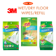 3M Scotch Brite Anti Bacterial Easy Sweeper Floor Wipes WET/DRY Floor Wipes Disposable Paper Wiper R