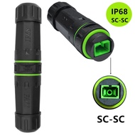 IP68 Waterproof SC to SC Fiber Optical Coupler Adapter, SC Fiber Optic Cable Connector for Outdoor I