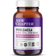 New Chapter Wholemega for Moms Fish Oil - Prenatal DHA with ga-3 + Vitamin D3 for Prenatal & Postnat