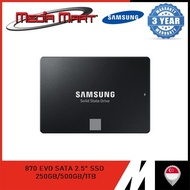 870 EVO SATA 2.5" SSD 250GB/500GB/1TB