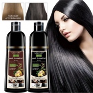 Hair Dye Shampoo Instant Gray White Hair Coverage, Hair Color Shampoo 3 In 1 For Women & Men, 5 Minu