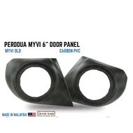 PERODUA MYVI OLD 6 INCH FRONT DOOR PANEL SPEAKER COVER (BLK)(PVC)