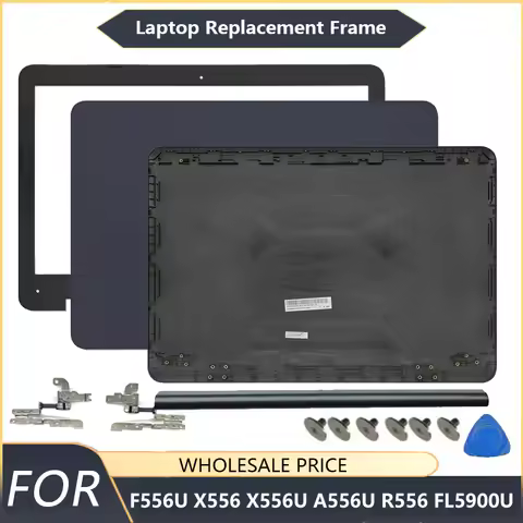 NEW For F556U X556 X556U A556U R556 FL5900U Blue Laptop LCD Back Cover Front Bezel Case Replacement