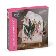 Craft Crush DIY String Art Craft Kit - Floral Interior Design DIY Activity for Teens & Adults - Comp