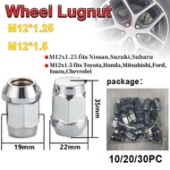 Hub Nut Steel Hex Wheel Lugnut M12x1.25 Washer Type Lugnuts M12x1.5 For Toyota /Hex Lug Nuts
