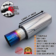 HKS HI-POWER Exhaust Muffler Titanium [Muffler Exhaust 100% Original][#READY STOCK]