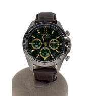 SEIKO Men's Watch Quartz Analog Leather GRN BRW 8T63-00D0 Direct from Japan Secondhand
