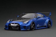 1/18 LB-Silhouette WORKS GT日產戰神 35GT-RR 藍色樹脂跑車模型