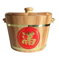 (READY STOCK) Wooden Rice Bucket Barrel / Bekas Nasi Kayu / 木制米桶 / 木米桶 6kg/10kg/12kg