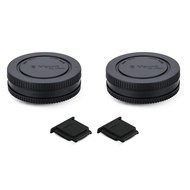 2 Pack E Mount Body Cap & Rear Lens Cover for Sony A6700 A6600 A6500 A6400 A6300 A6100 A6000 A5100 Z