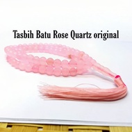 ROSE QUART STONE TASBIH 99-PIECEnatural natural