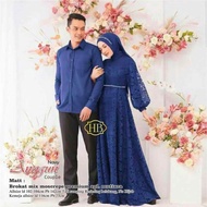 COUPLE GAMIS BROKAT PREMIUM BAJU LEBARAN KELUARGA SERAGAM BAJU PESTA