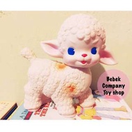 日本 1955 古董膠皮娃娃 小羊 綿羊玩具 玩偶 6吋 昭和 膠皮玩具
