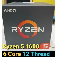 Amd Ryzen 5 1600 AM4 3.6GHz 6 Core 12 Thread 19MB Cache