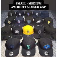 MLB AND NHL TEAM LOGO 39THIRTY CURVE CLOSED CAP/HAT BY NEW ERA