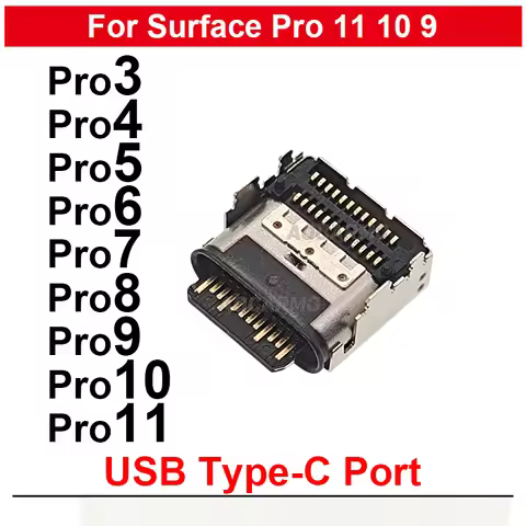 Type-C USB-C Port Dock Connector Repair Replacement Part For Microsoft Surface Pro8 Pro9 Pro10 Pro3 