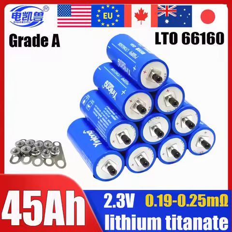 DIANKAISHOU Yinlong 2.3V 45Ah lithium titanate battery Grade A DIY 12V 24V 48V solar storage RV car 